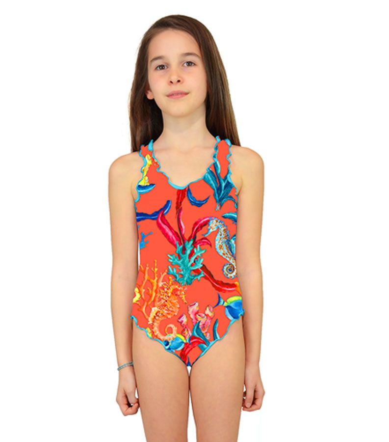 Zeybra COSTUME INTERO BAMBINA CORALLI ORANGE I Più Venduti