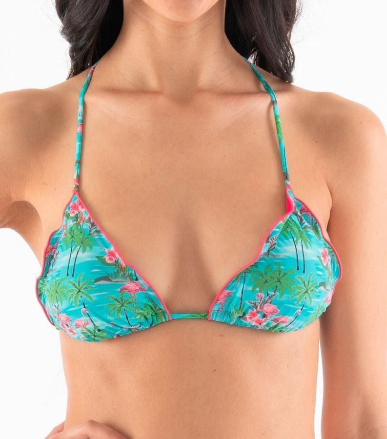 Zeybra TRIANGOLO DONNA ARRICCIATO FENICOTTERI ACQUA In Vendita