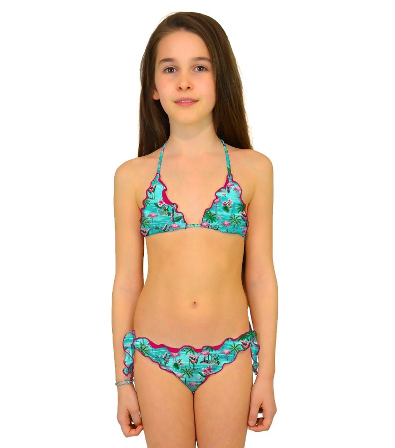 Zeybra SLIP BAMBINA ARRICCIATO FENICOTTERI ACQUA Saldi Di Fabbrica