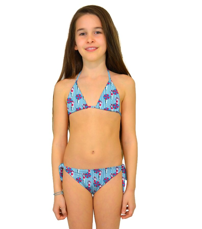 Zeybra TRIANGOLO BAMBINA REVERSIBILE OMBRELLONI HAWAY Nuova