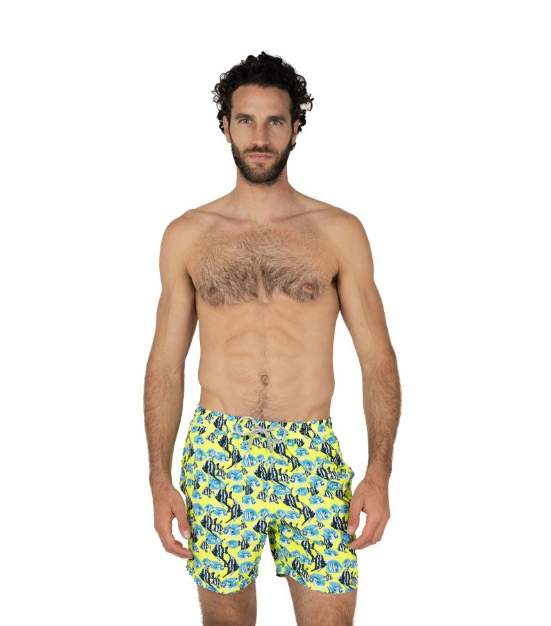 Zeybra COSTUME UOMO PESCI RECYCLED GIALLO FLUO Limitato a 3 giorni