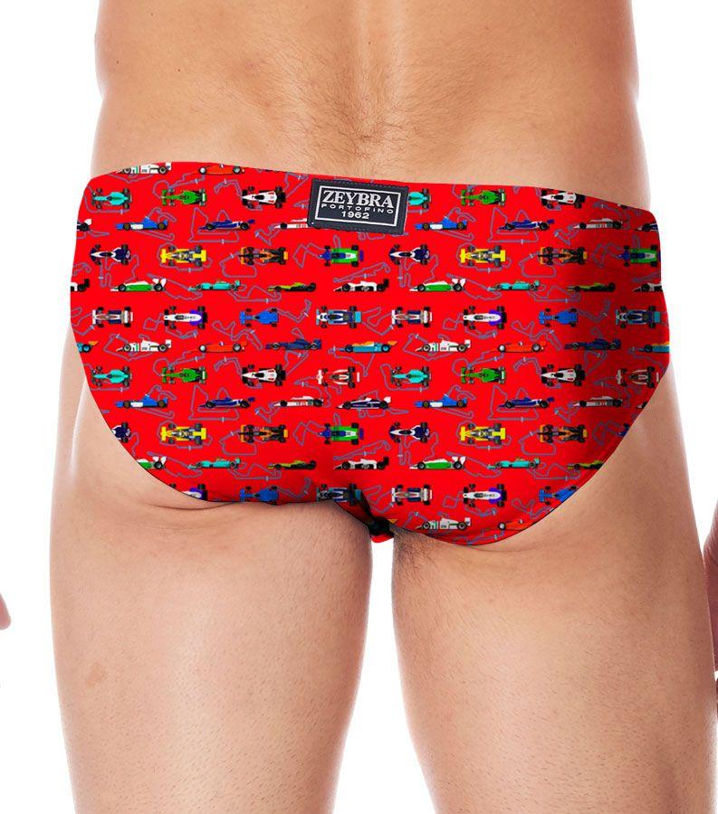 Zeybra SLIP ALTO UOMO FORMULA 1 RED RACE Affare Del Giorno
