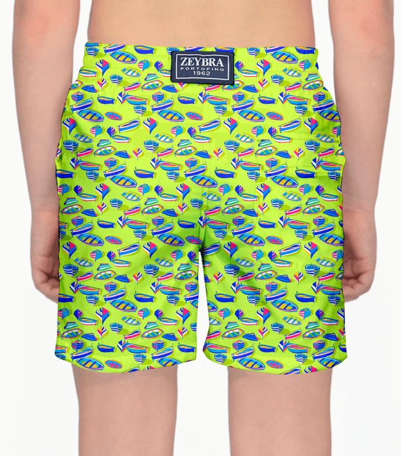 Zeybra COSTUME BAMBINO BARCHE LIME Presa