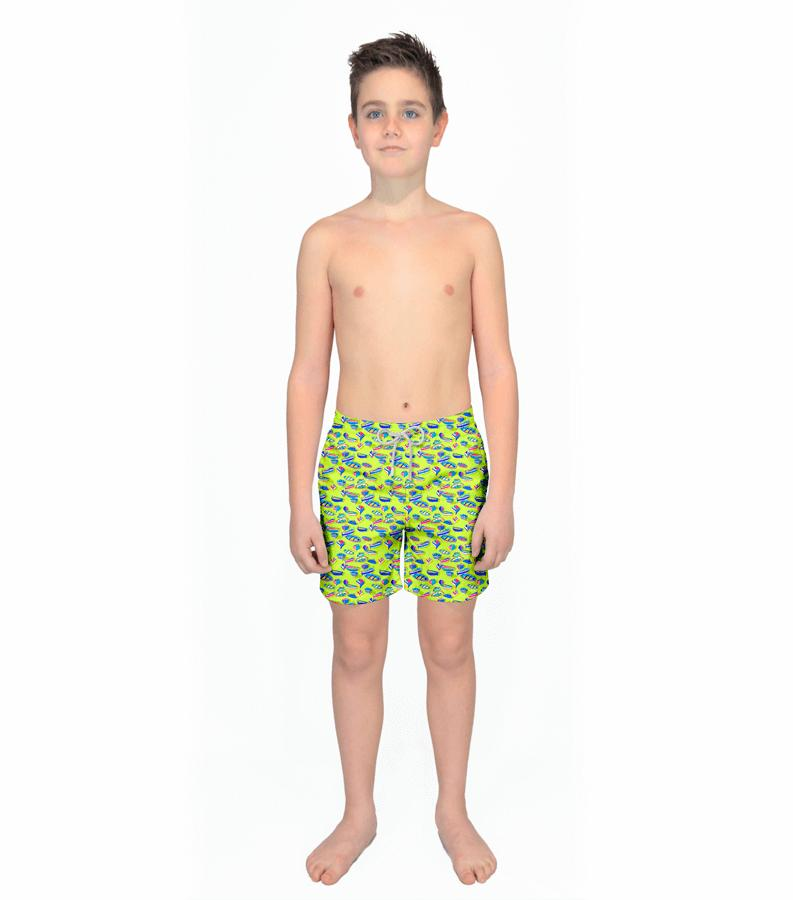 Zeybra COSTUME BAMBINO BARCHE LIME Presa