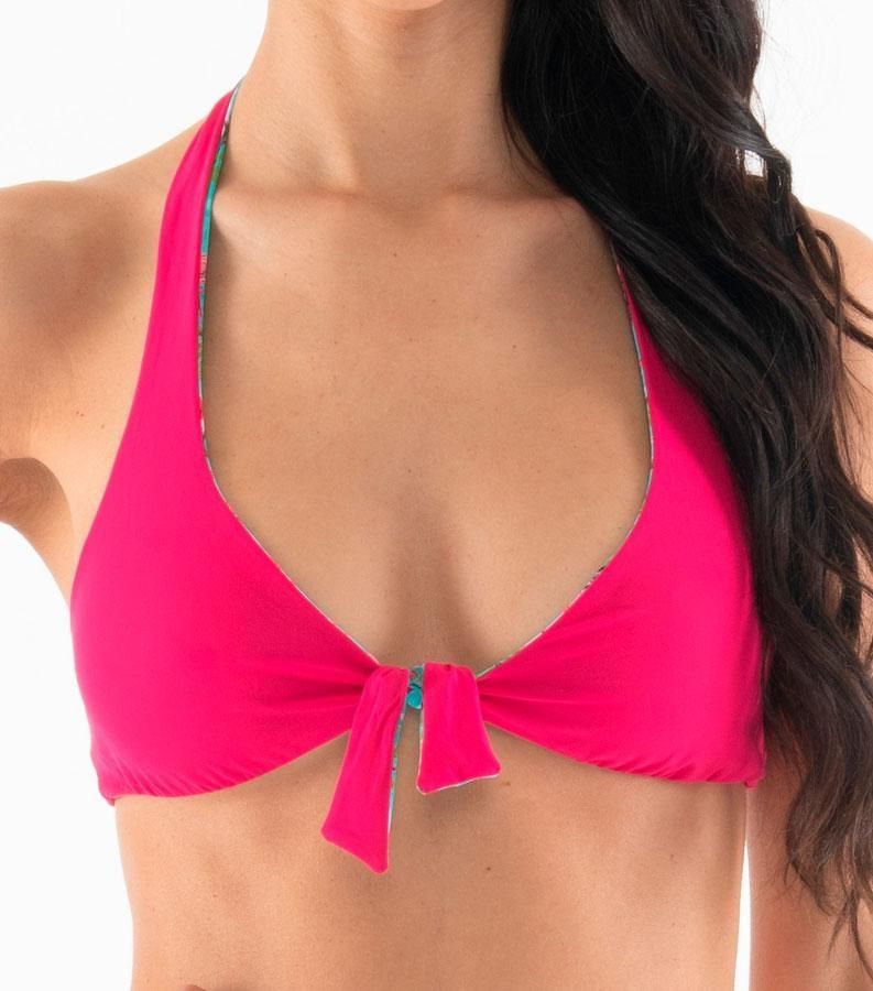Zeybra TRIANGOLO DONNA VELA REVERSIBILE FENICOTTERI ACQUA Prezzo Ridotto