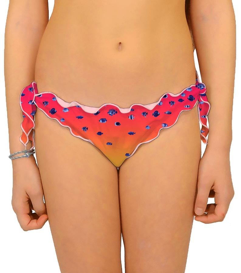 Zeybra SLIP BAMBINA PESCI SFUMATO CORALLO FLUO I Più Venduti