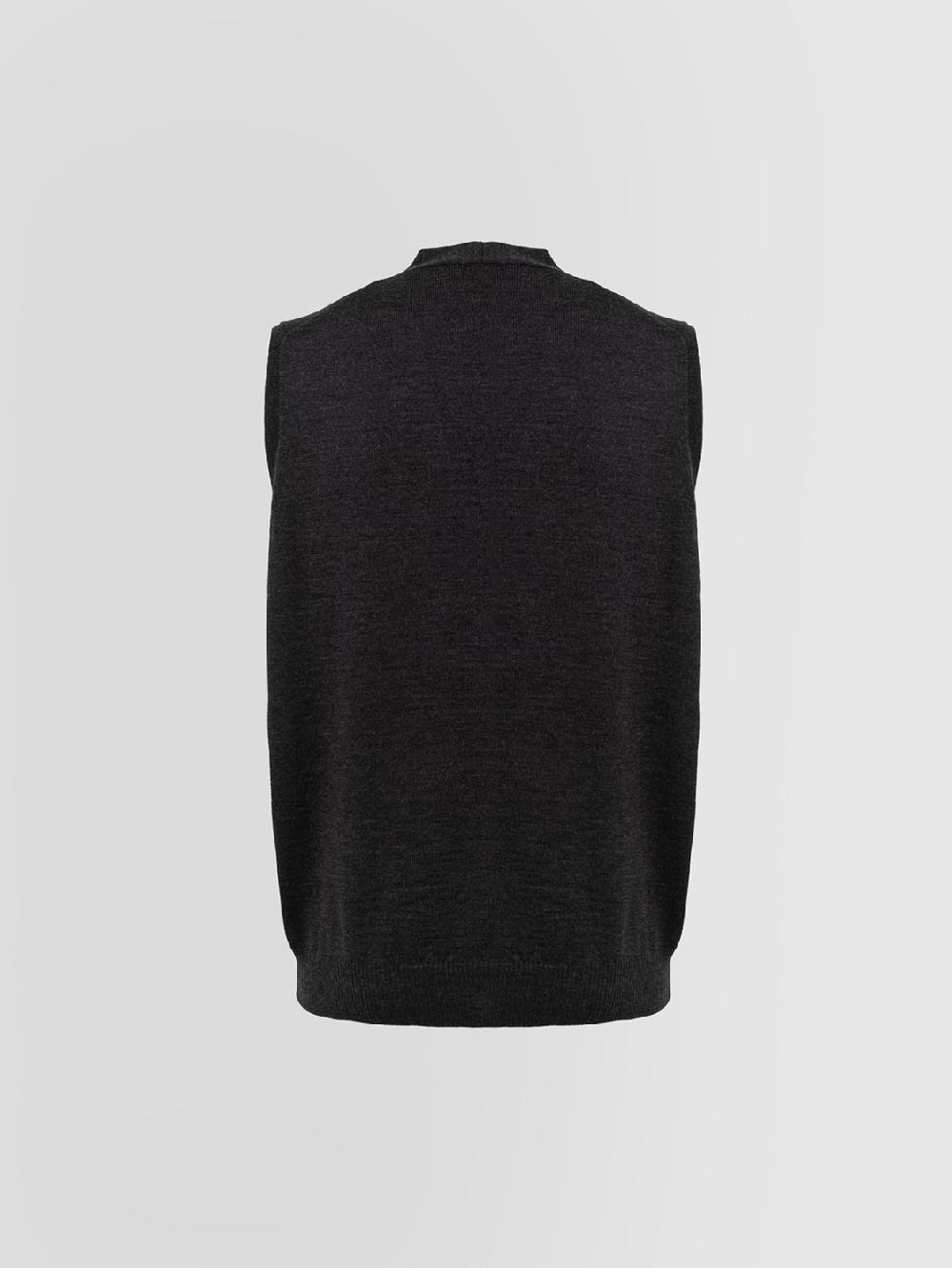 Alpha studio GILET IN MERINOS CON BOTTONI Affare Del Giorno