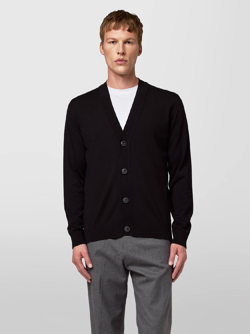 Alpha studio CARDIGAN TOPPE IN MERINOS Sottocosto