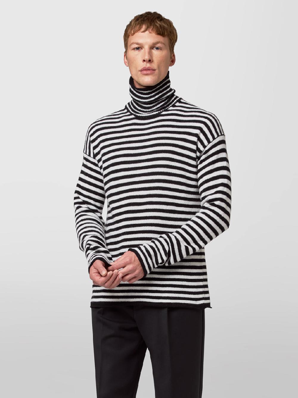 Alpha studio LUPETTO RIGATO IN LANA E CASHMERE Acquista Ora