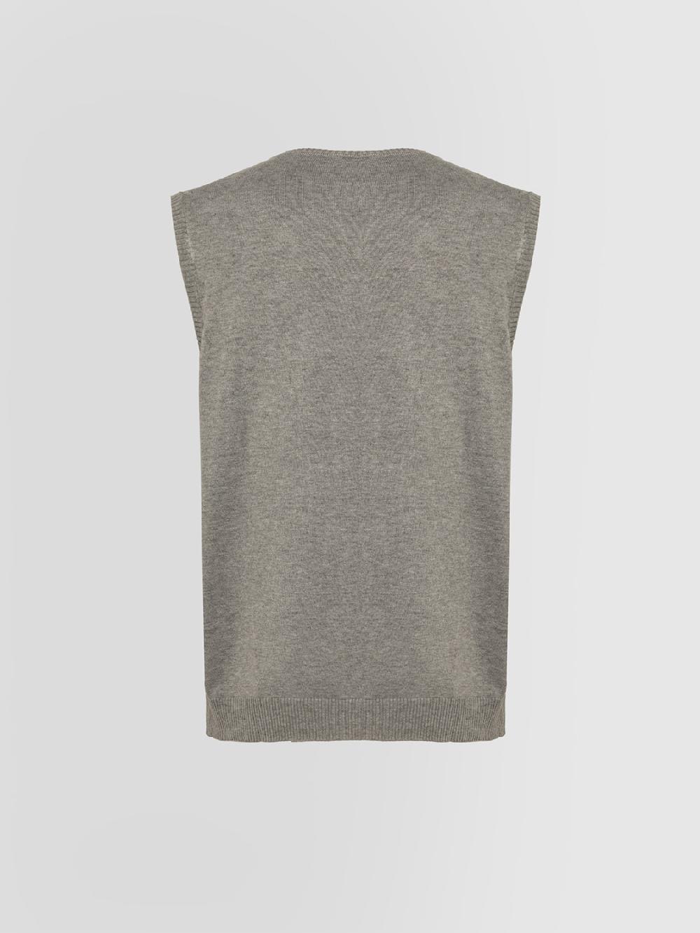 Alpha studio GILET IN VISCOSA Sottocosto