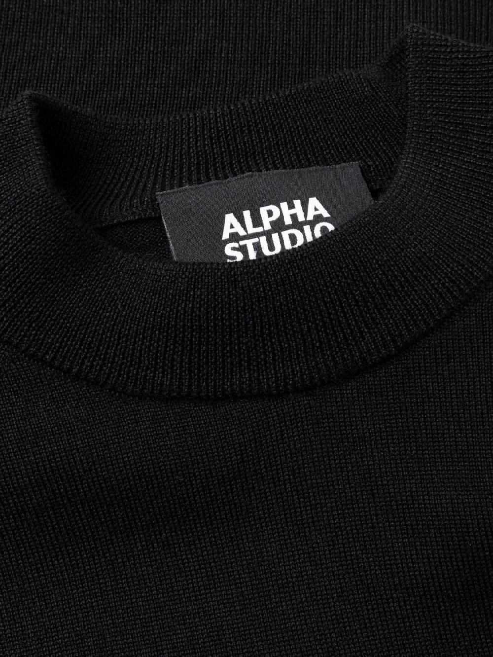 Alpha studio GIROCOLLO M/L RASATO RAGLAN Vendita Economica