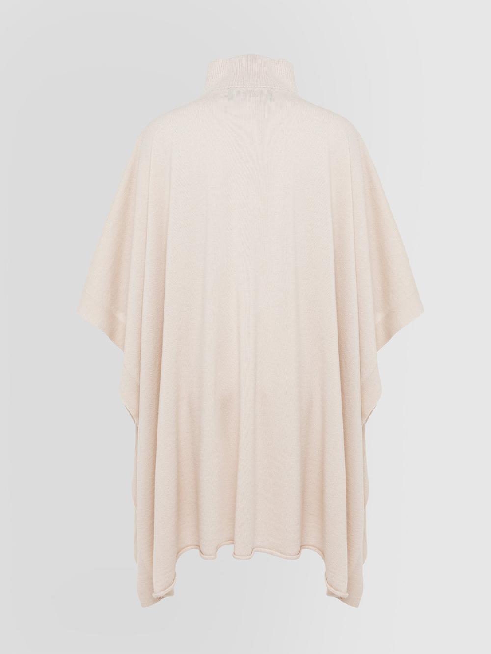 Alpha studio LUPETTO ZIP PONCHO RASATO Nuova