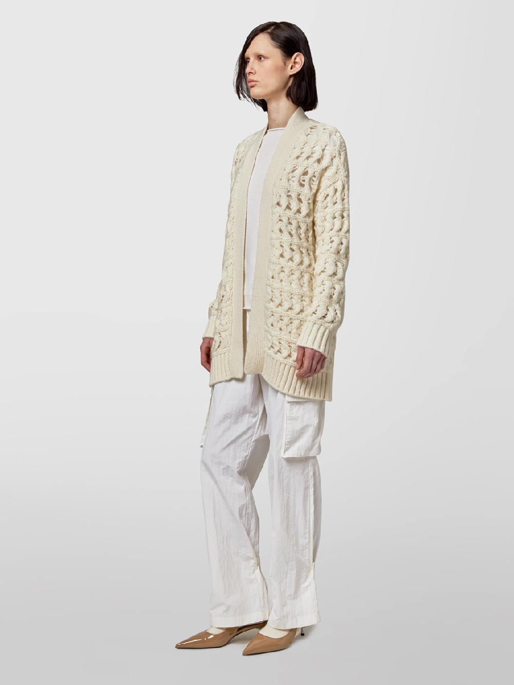 Alpha studio CARDIGAN PUNTO MAGLIA TRAFORATO Consegna Veloce