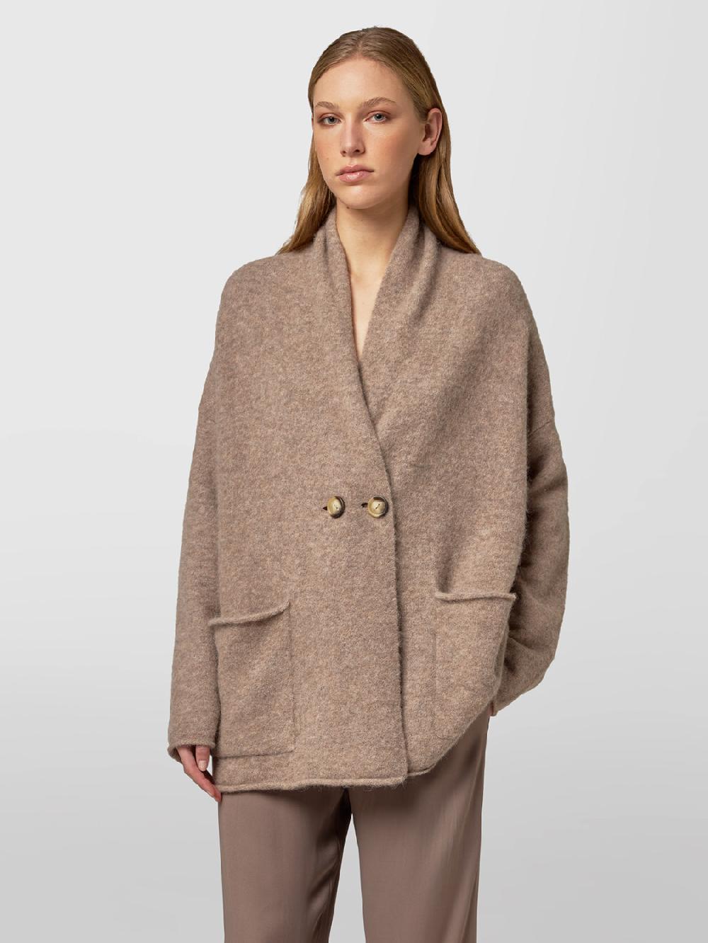 Alpha studio CARDIGAN DOPPIOPETTO RASATO BRUSHED Promozione Limitata