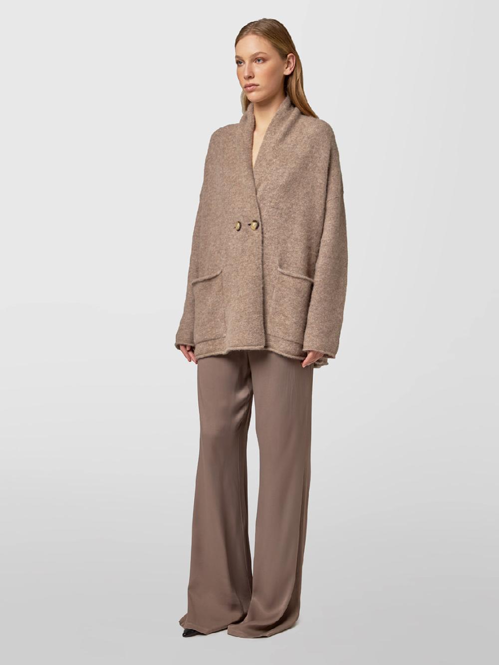 Alpha studio CARDIGAN DOPPIOPETTO RASATO BRUSHED Promozione Limitata