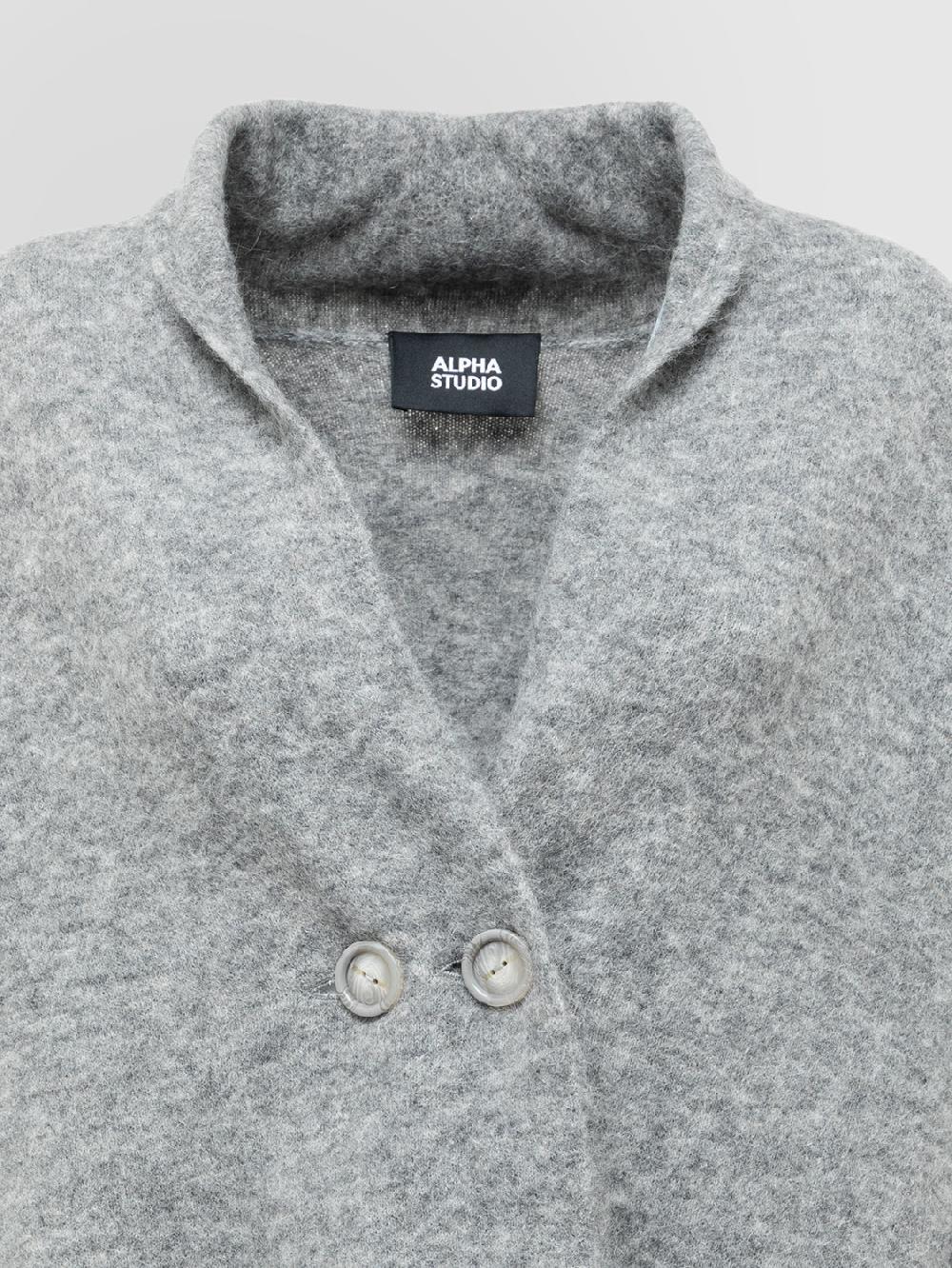 Alpha studio CARDIGAN DOPPIOPETTO RASATO BRUSHED Fino Al -60%