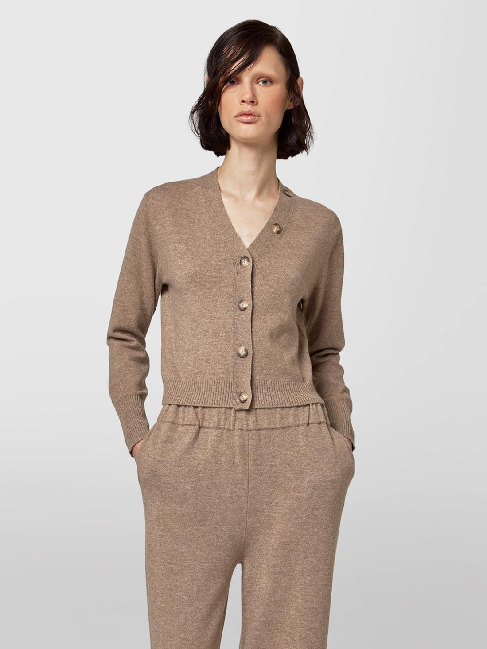 Alpha studio CARDIGAN CROPPED FIT M/L RASATO Convenienza
