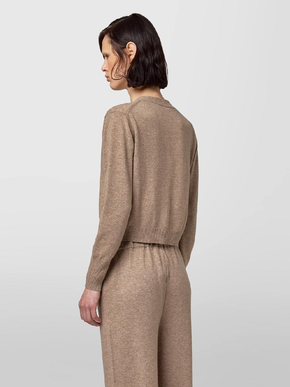Alpha studio CARDIGAN CROPPED FIT M/L RASATO Convenienza