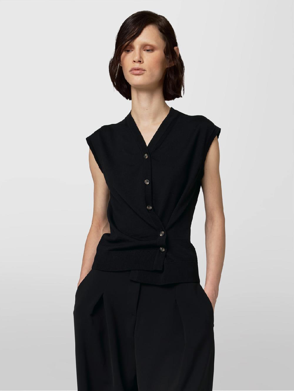 Alpha studio GILET RASATO In Saldo