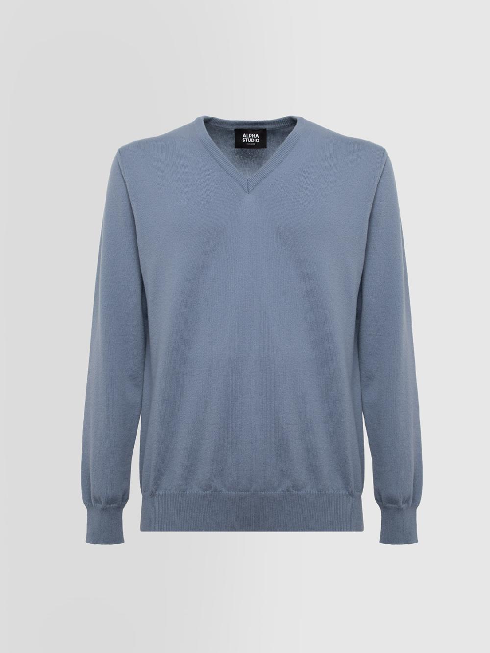 Alpha studio SCOLLO A V BASIC IN CASHMERE Affare Del Giorno