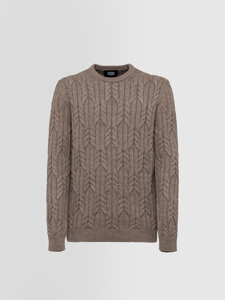 Alpha studio GIROCOLLO IN CASHMERE TRECCIA Convenienza