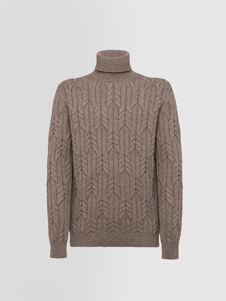 Alpha studio CICLISTA IN CASHMERE TRECCIA In Vendita