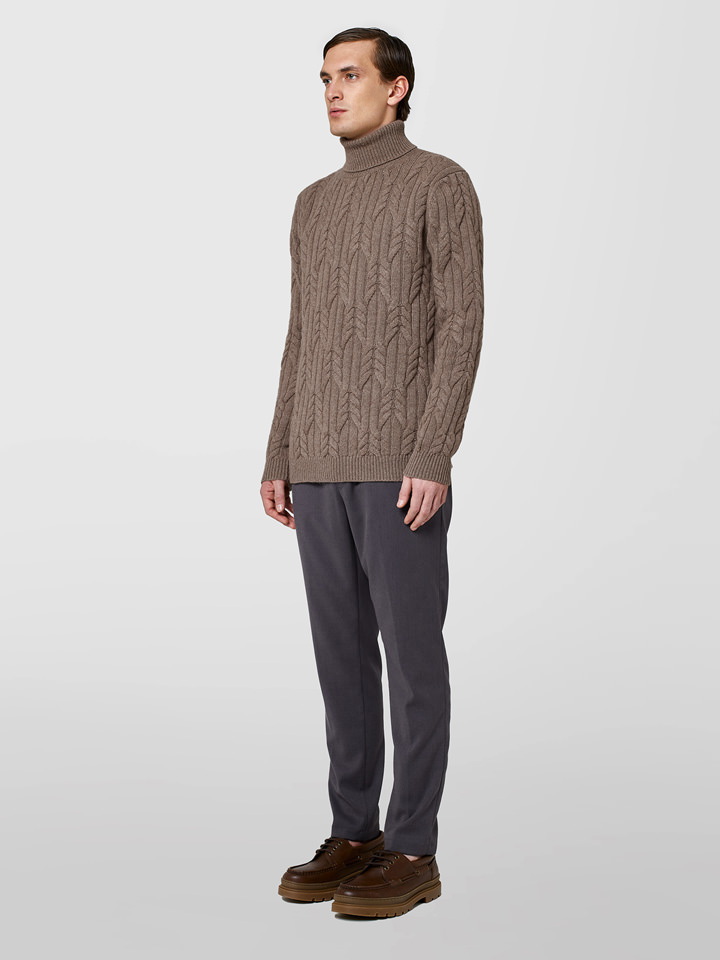 Alpha studio CICLISTA IN CASHMERE TRECCIA In Vendita