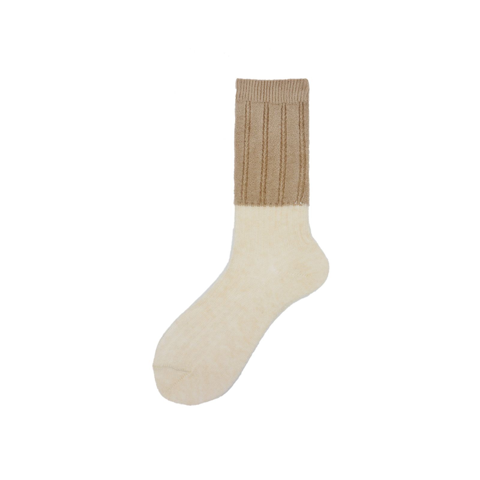 Alto Milano Calza corta a coste misto cashmere bicolor Jim Affare Del Giorno