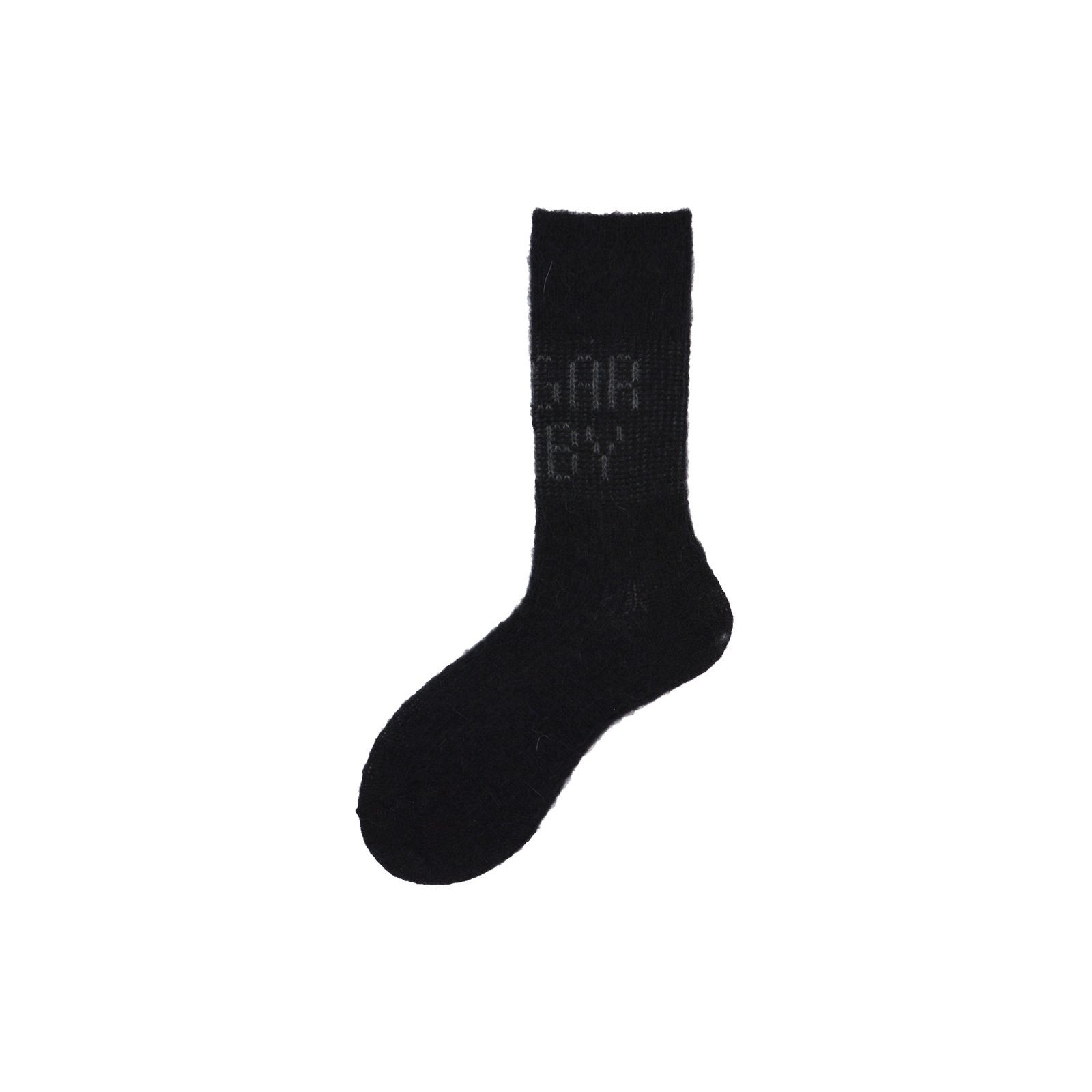 Alto Milano Calza corta in baby mohair con scritta Baby Vendita Calda